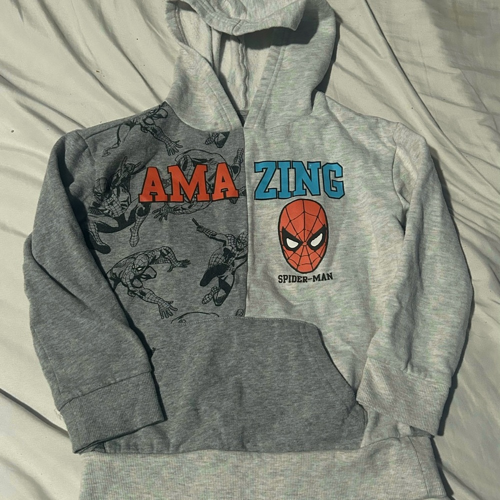 Jumping Beans Gray and Blue Spider-Man Sweatshirt